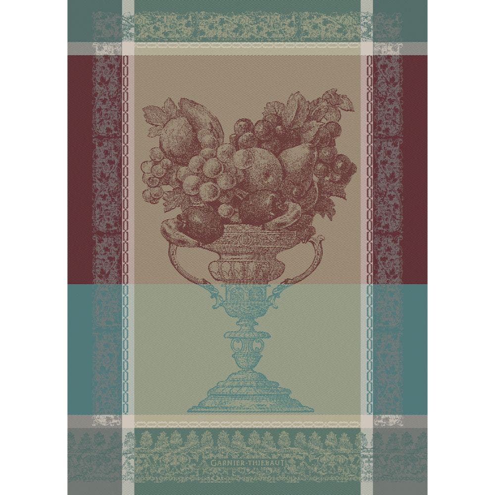 Garnier Thiebaut kitchen dish tea cotton woven towel: Coupe Fruits Frais