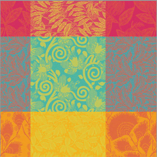 4 Garnier Thiebaut cotton Jacquard woven napkins: Mille Buissons