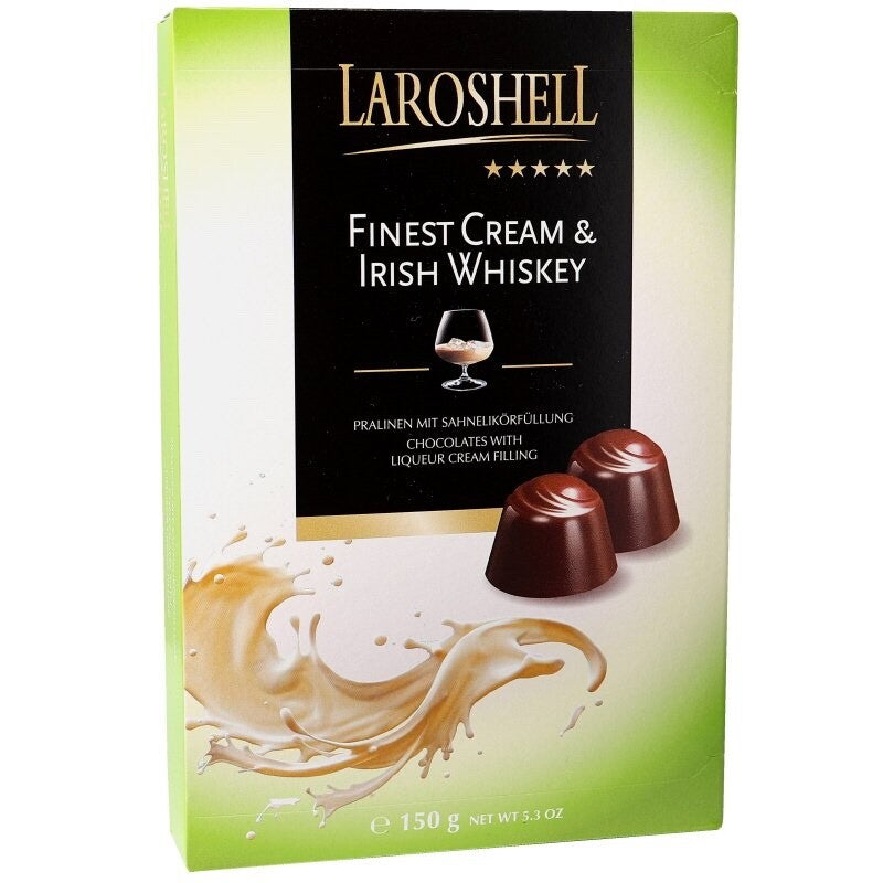 Laroshell German Liqueur Finest Cream & Irish Whiskey DARK CHOCOLATE Christmas
