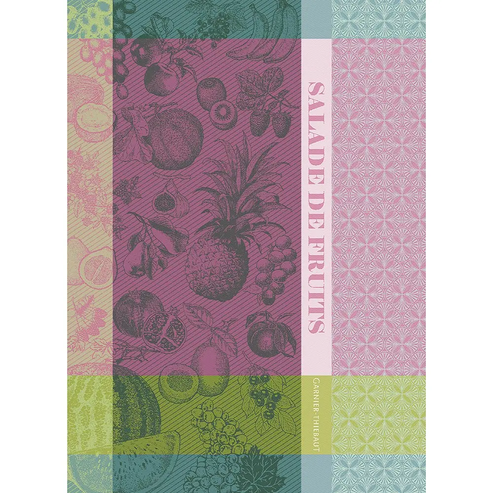 Garnier Thiebaut kitchen dish tea cotton woven towel: Salade De Fruits