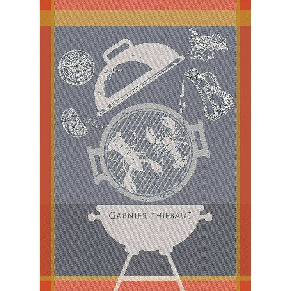 Garnier Thiebaut kitchen dish tea cotton woven towel: Lobster Grill