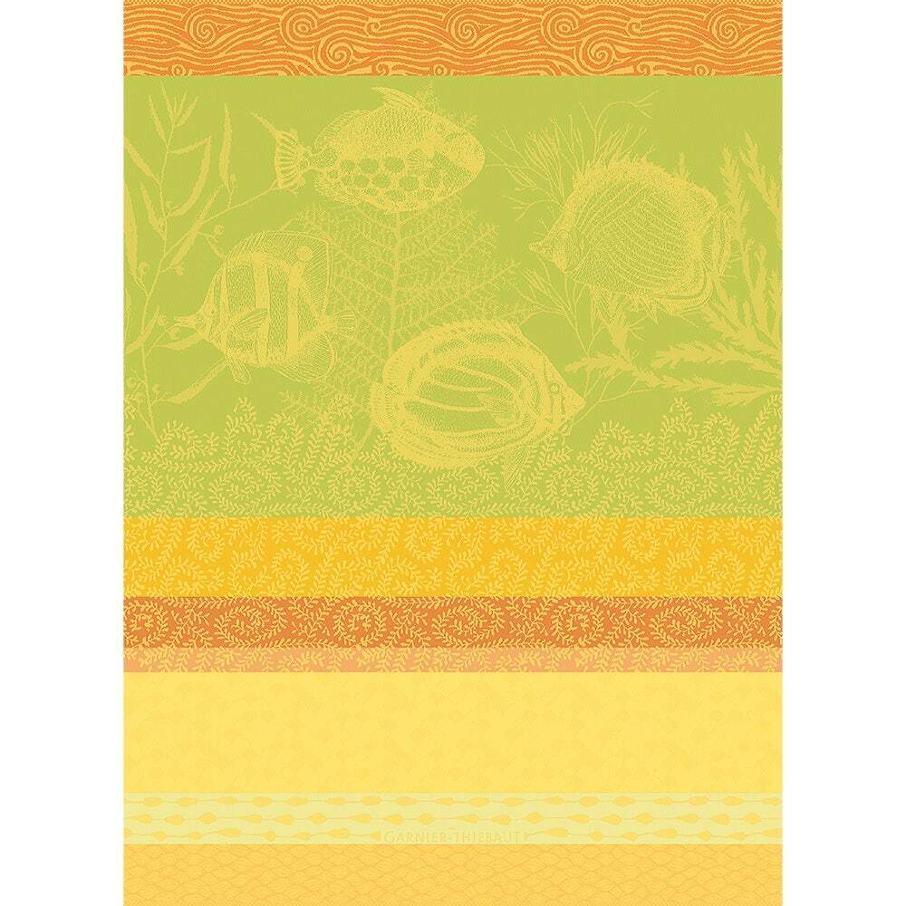 Garnier Thiebaut kitchen dish tea cotton woven towel: Mille Riviera Tor Provence