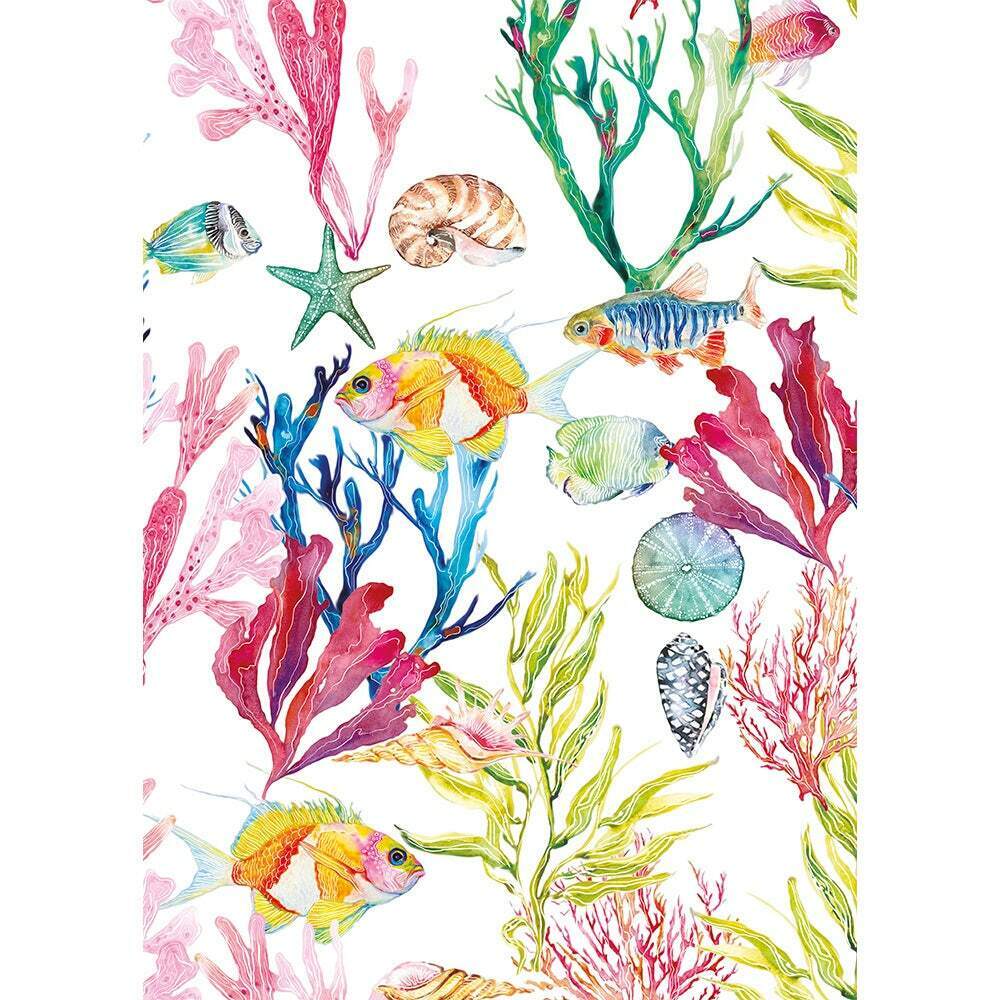 Garnier Thiebaut Printed kitchen dish tea cotton towel: Mille Noumea Paradis