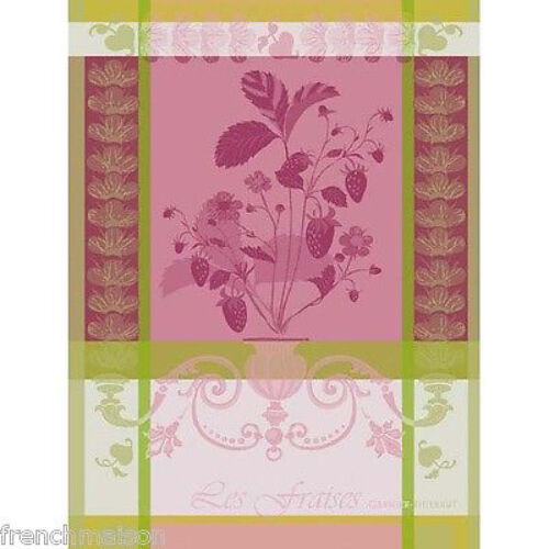 Garnier Thiebaut kitchen dish tea cotton woven towel: Strawberry