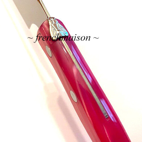 CLAUDE DOZORME Laguiole Bee Fine CHEESE Cleaver Best French Knife Gift Pink