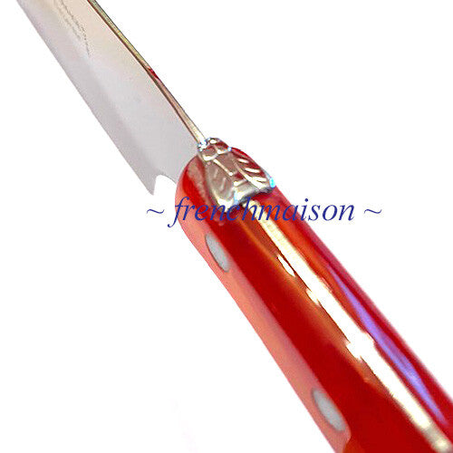 CLAUDE DOZORME Laguiole Bee Fine CHEESE Cleaver Best French Knife Gift Red