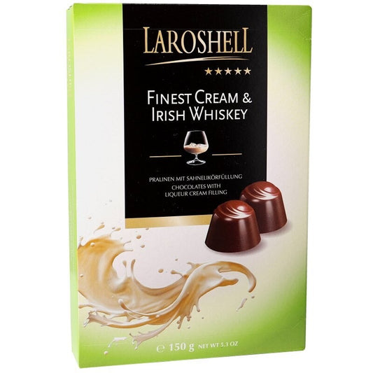 Laroshell German Liqueur Finest Cream & Irish Whiskey DARK CHOCOLATE Christmas