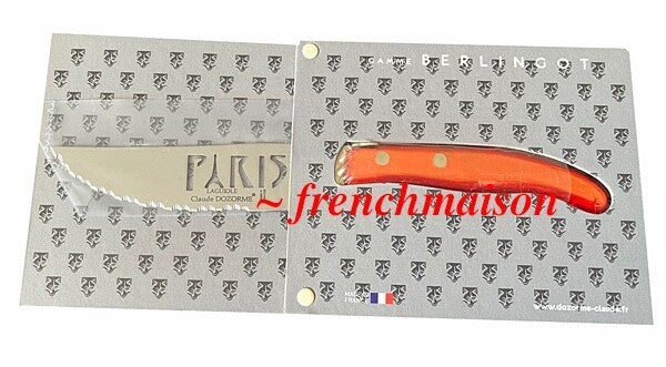CLAUDE DOZORME French PARIS Eiffel Tower Charcuterie Cheese Knife Gift Red