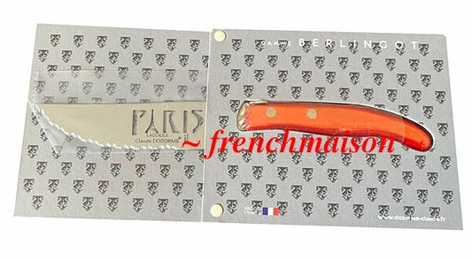 CLAUDE DOZORME French PARIS Eiffel Tower Charcuterie Cheese Knife Gift Red