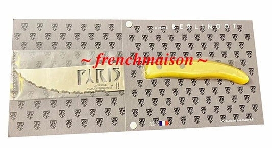 CLAUDE DOZORME French PARIS Eiffel Tower Charcuterie Cheese Knife Gift Yellow