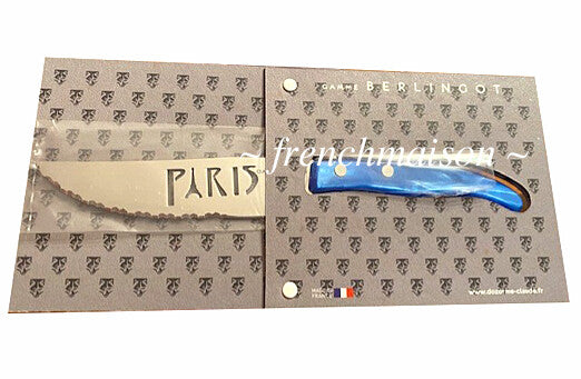 CLAUDE DOZORME French PARIS Eiffel Tower Charcuterie Cheese Knife Gift Blue