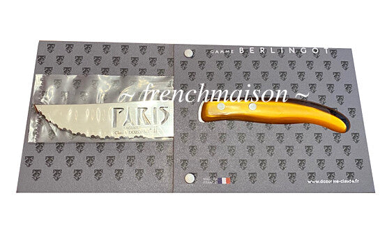 CLAUDE DOZORME French PARIS Eiffel Tower Charcuterie Cheese Knife Gift Orange