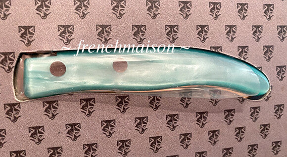 CLAUDE DOZORME French PARIS Eiffel Tower Charcuterie Cheese Knife Gift Light Green