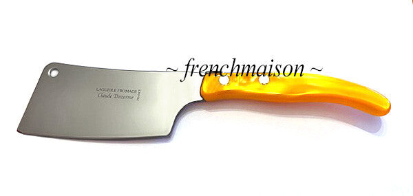 CLAUDE DOZORME Laguiole Bee Fine CHEESE Cleaver Best French Knife Gift Orange