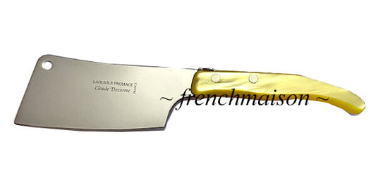 CLAUDE DOZORME Laguiole Bee Fine CHEESE Cleaver Best French Knife Gift Yellow