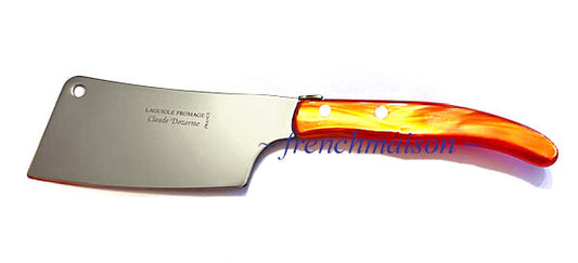CLAUDE DOZORME Laguiole Bee Fine CHEESE Cleaver Best French Knife Gift Red