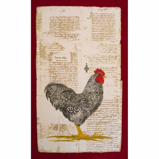 BEAUVILLE French Country Chicken Poule Letter Dish Tea Kitchen Towel New Gift