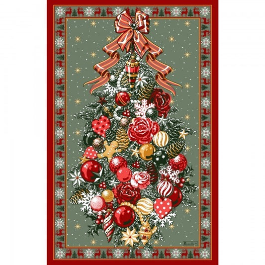 BEAUVILLE French Kitchen Towel Christmas Tree Ornaments Holiday JOYEUX NOËL Gift