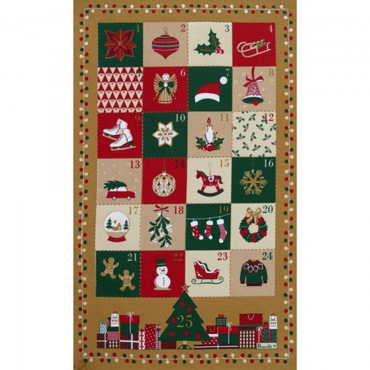 BEAUVILLE French Kitchen Towel Christmas Tree Advent Calendar Ornaments Wreaths