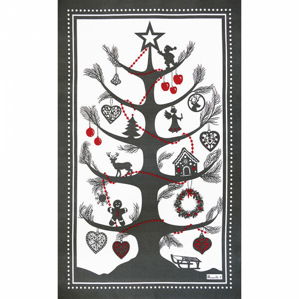 BEAUVILLE French Kitchen Dish Tea Towel SAPIN MAGIQUE Christmas Tree Ornament