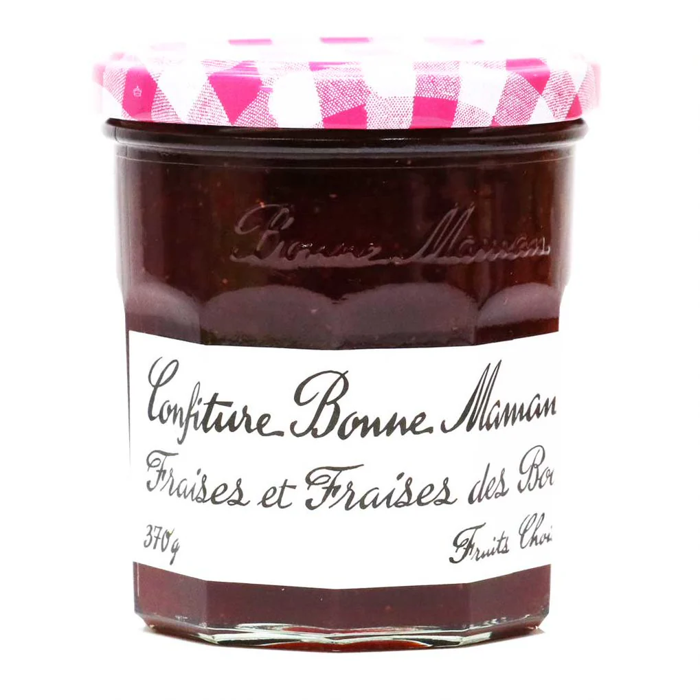 Bonne Mamam French Strawberry and Wild Strawberry Jam Preserve Gourmet Food Gift