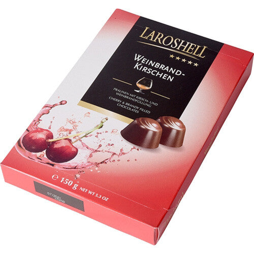 Laroshell German Liqueur Food Cherry & Brandy DARK CHOCOLATE Box Holiday Gift