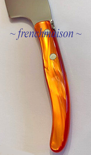 CLAUDE DOZORME Laguiole Bee Fine CHEESE Cleaver Best French Knife Gift Red